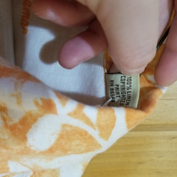 Tommy Bahama M S/S Button Shirt Orange - Picture 7 of 10